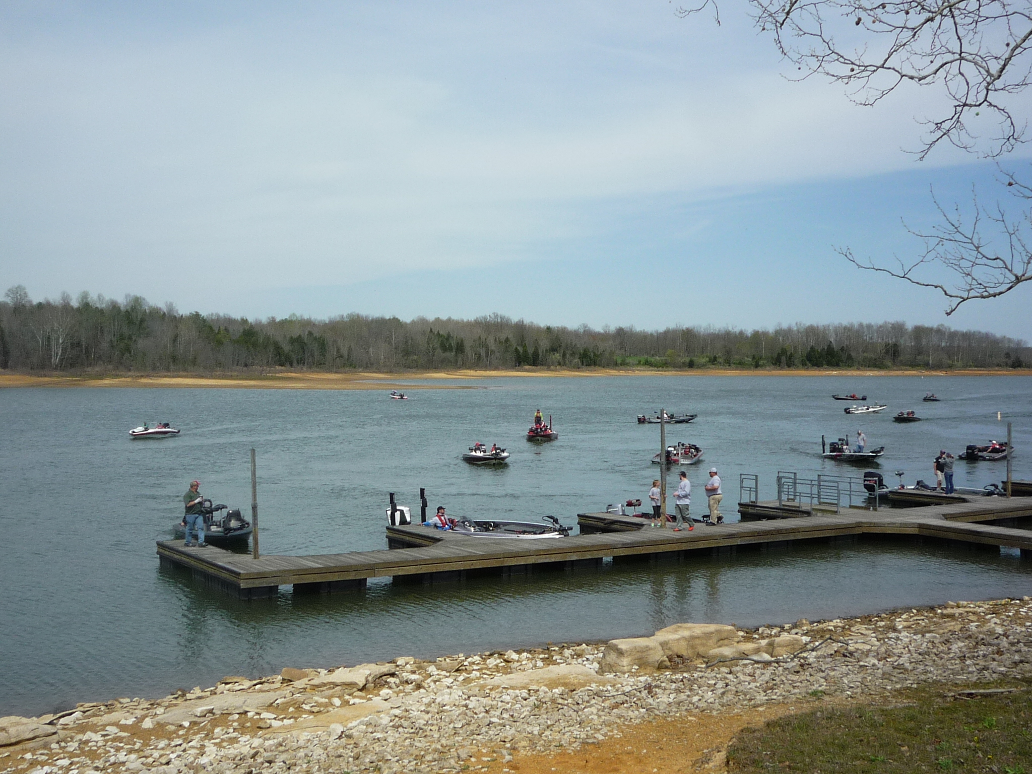 Picture of the lake the bass tournament is held at.